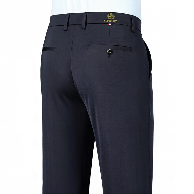 Embroidery Artwork - 2026 Fashion Men's Stretch Pants Flat