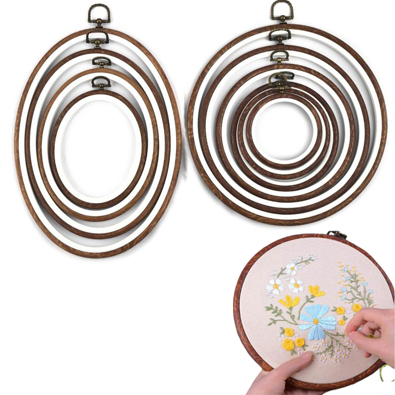 Embroidery Hooping - 10PCS Sewing Tool Round Oval Imitation
