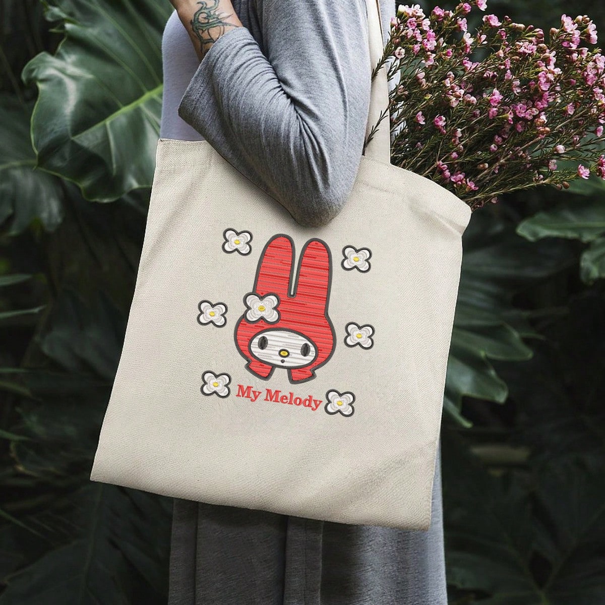 Embroidery Effect Canva - 1pc multi-functional storage bag new process