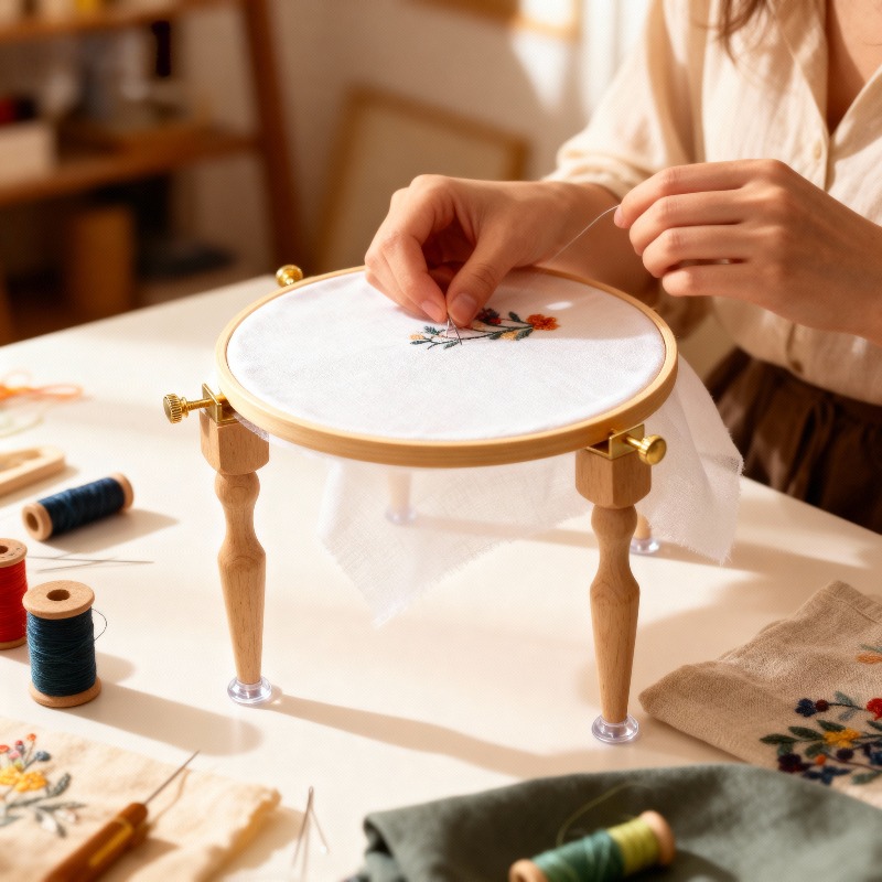 Embroidery Hooping - Original Luneville Embroidery Stand Desktop Solid