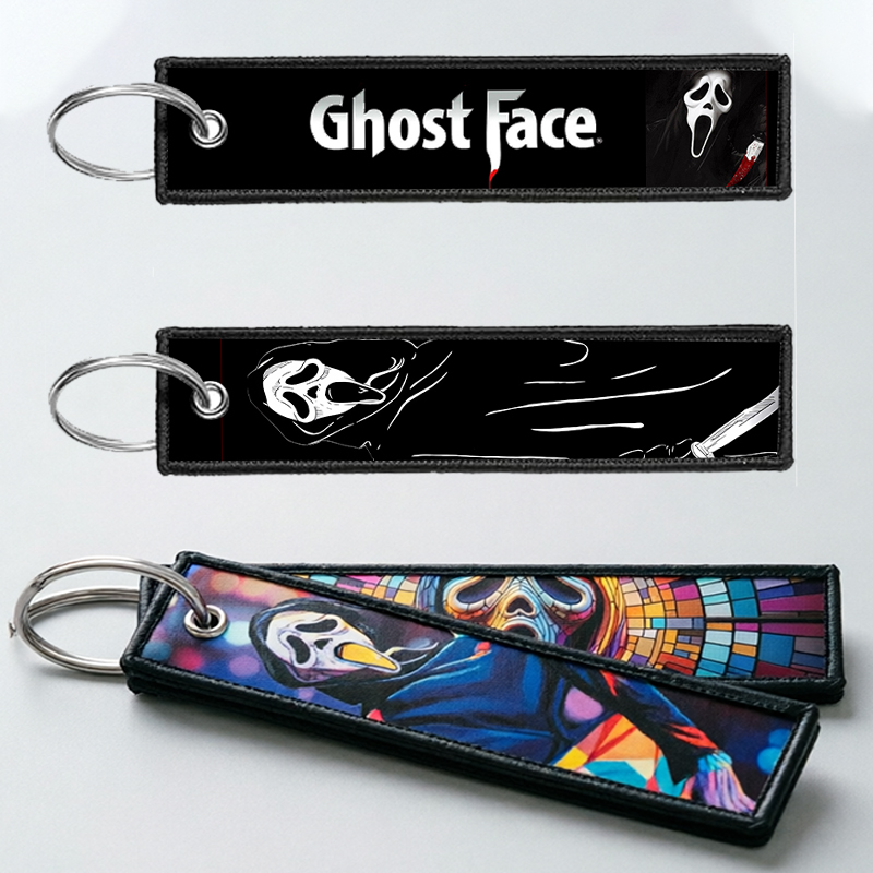 Embroidery Ring - GHOST FACE Key Chain for Men