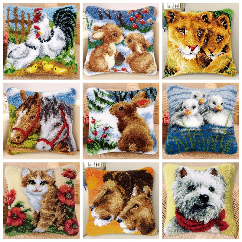 Embroidery Knot - Rabbit Horse Latch Hook Kits Smyrna