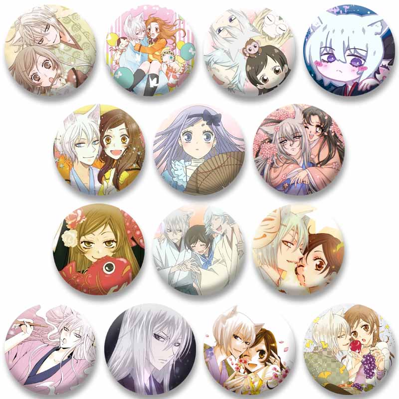 Embroidery Kiss - Anime Kamisama Kiss Button Pins Cute