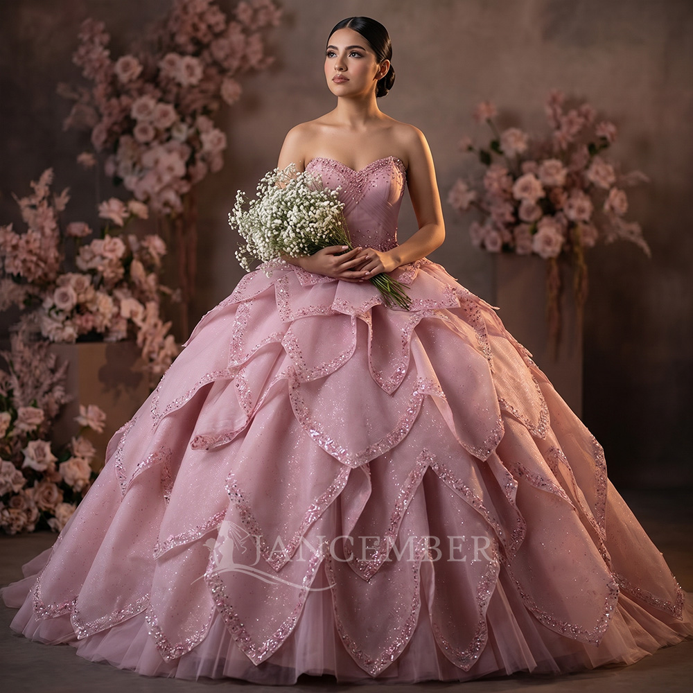 Embroidery Removal - Luxury Ball Gown Quinceanera Dress Removable