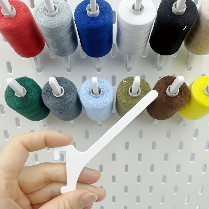 Embroidery Tas - 10PCS Thread Spool Pegboard Hooks Compatible