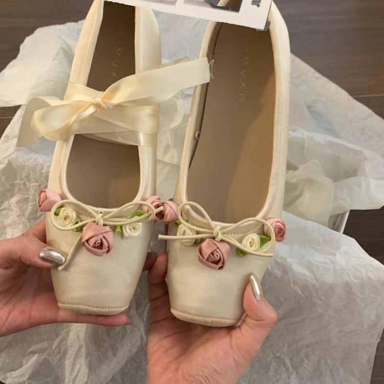 Women Flats Bow Marie Janes Sh - đánh giá và giá Embroidery Designer