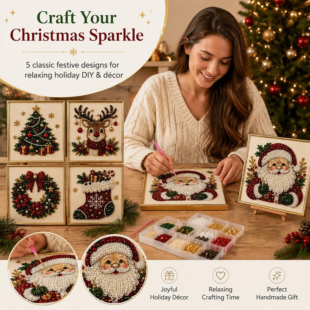 Christmas Santa Claus Pearl Ar - đánh giá và giá Embroidery Frame
