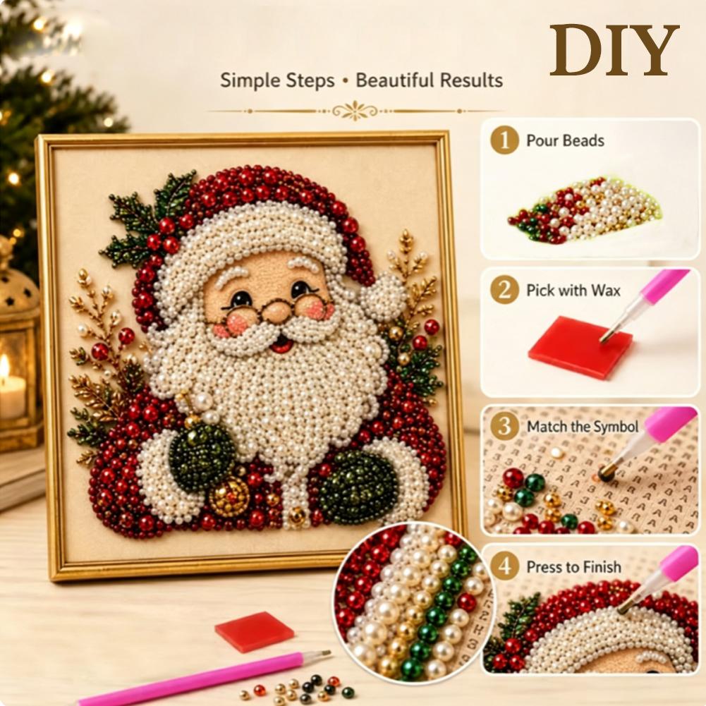 Christmas Santa Claus Pearl Ar - đánh giá và giá Embroidery Frame