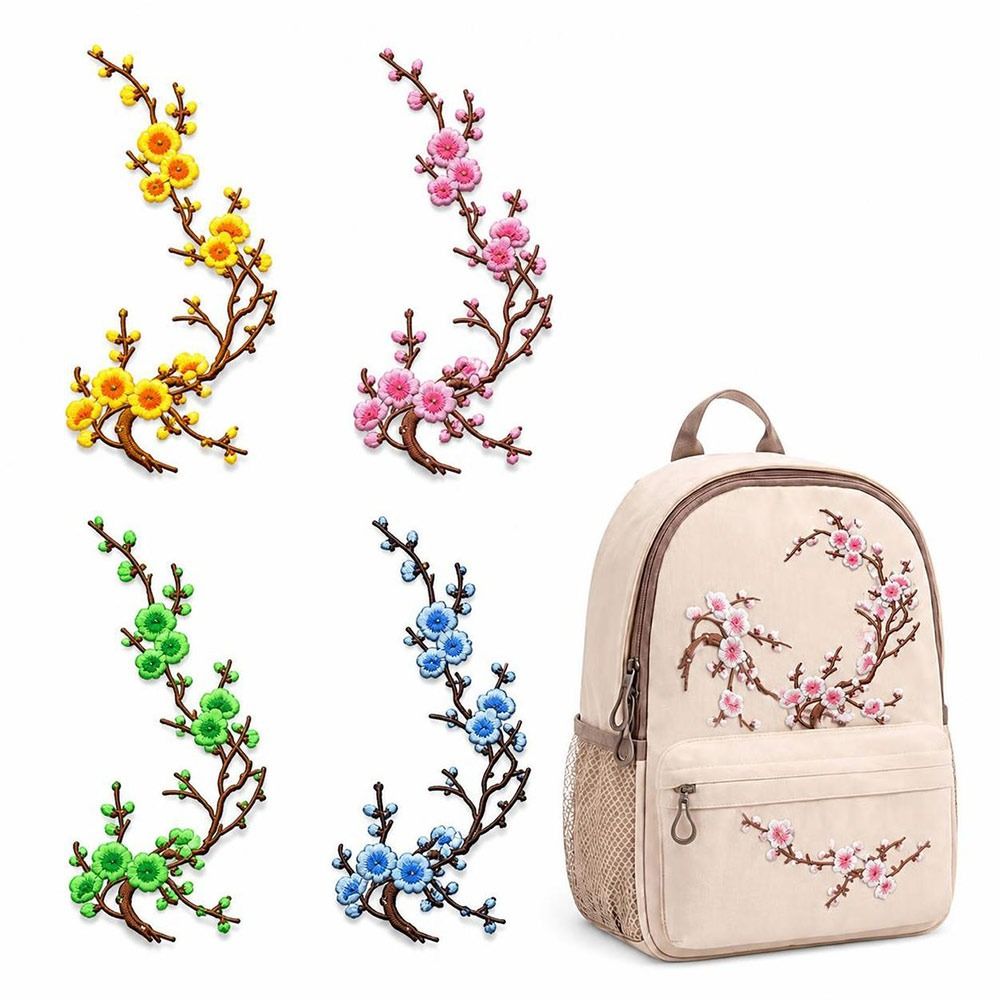 DIY Cherry Blossom Iron On Pat - đánh giá và giá Embroidery Patches
