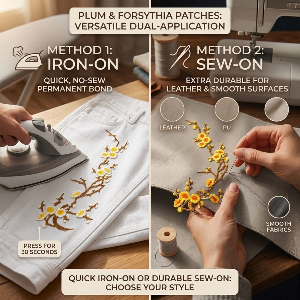 DIY Cherry Blossom Iron On Pat - đánh giá và giá Embroidery Patches