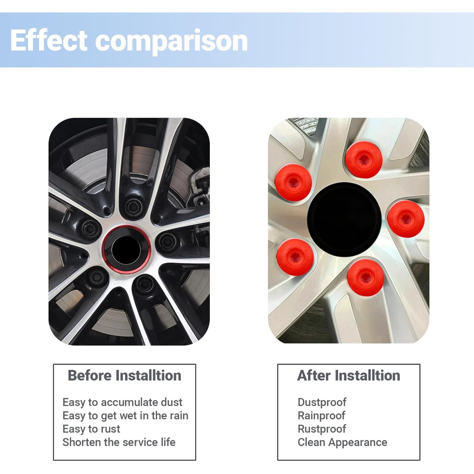 20PCS Car Wheel Lug Nut Covers - đánh giá và giá Embroidery Removal