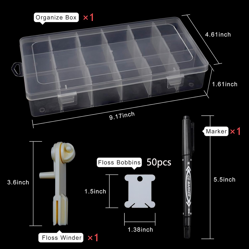 Embroidery Floss Organizer 18  - đánh giá và giá Embroidery Tas