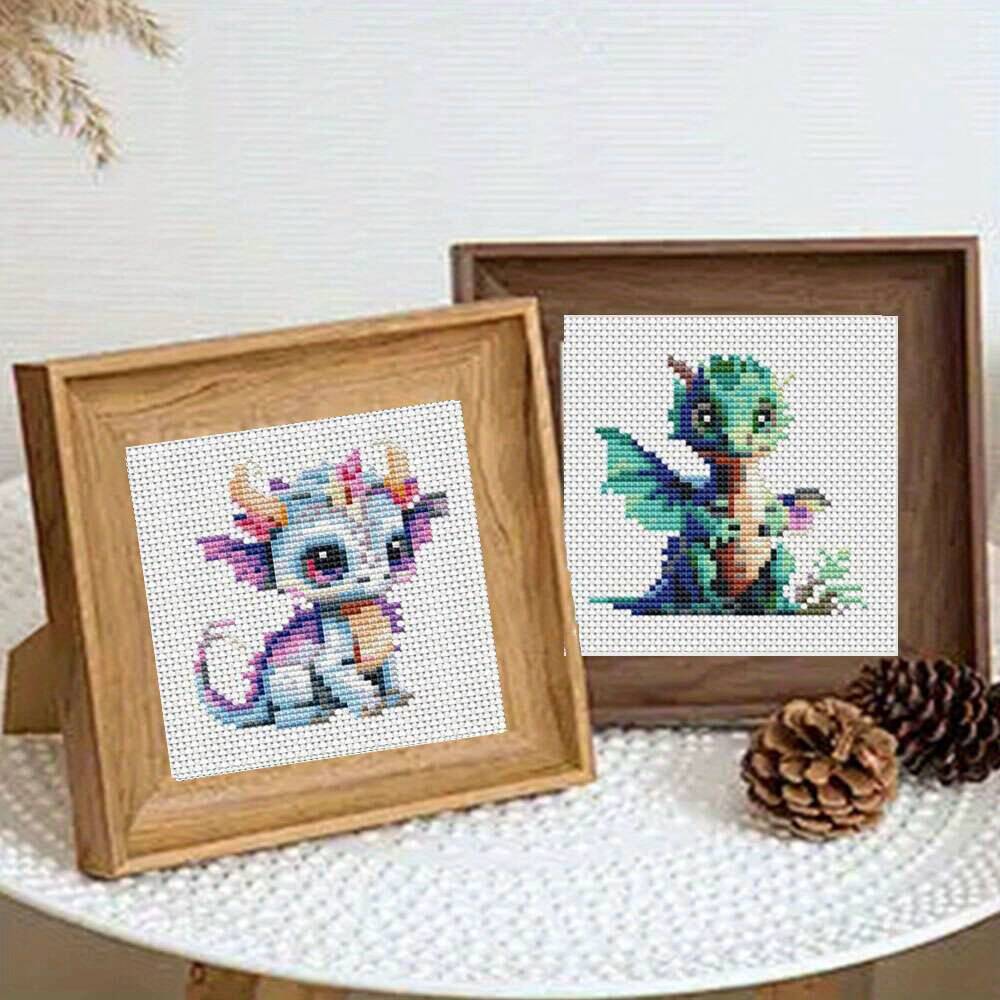 12Pcs Dragon Cross Stitch 11CT - đánh giá và giá Embroidery Tas