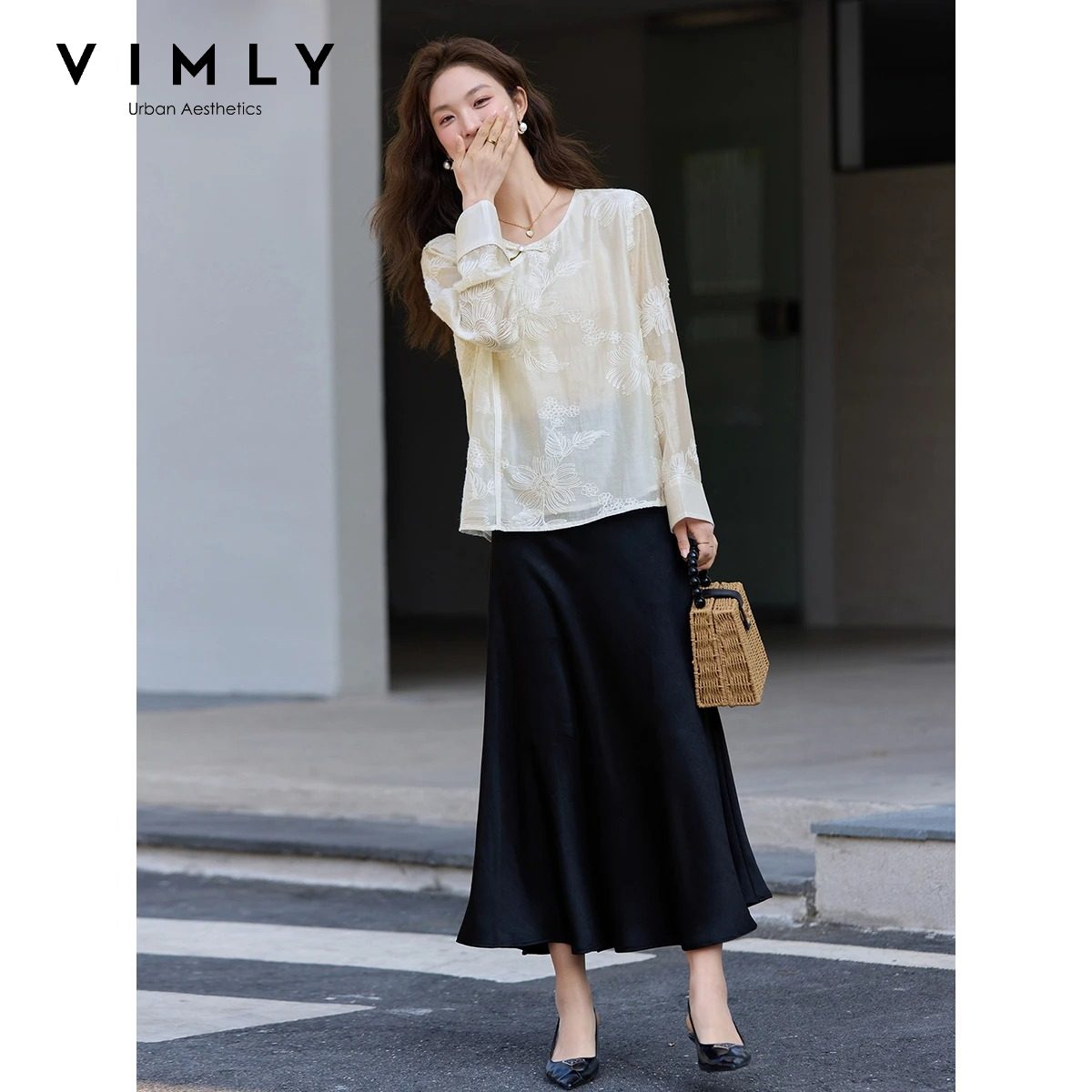 VIMLY Apricot New Chinese Embr - đánh giá và giá Embroidery On Shirt