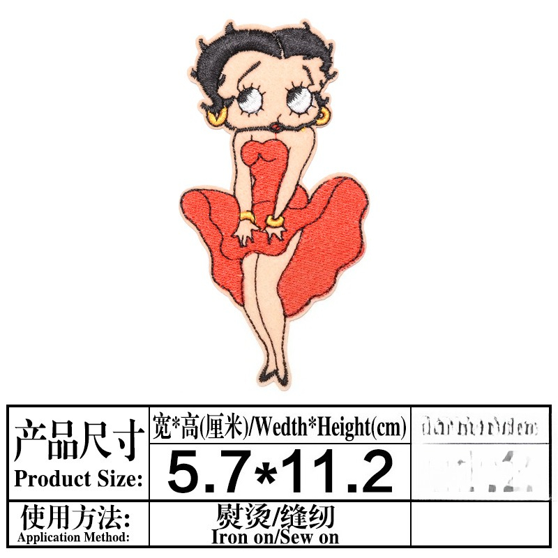 Betty Boop Patch High Color Va - đánh giá và giá Embroidery Patches