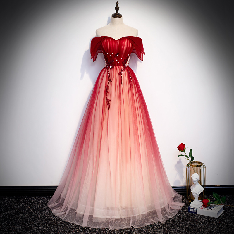 Strap Toast Dress for Bride 20 - đánh giá và giá Embroidery Red
