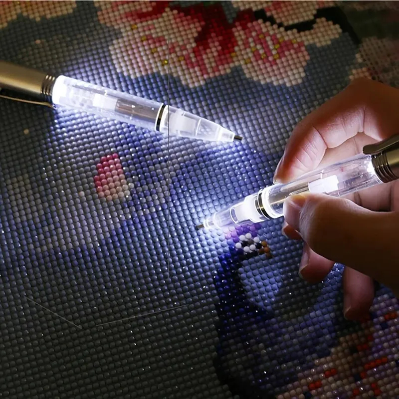 LED Light Diamond Painting Pen - đánh giá và giá Embroidery Artwork