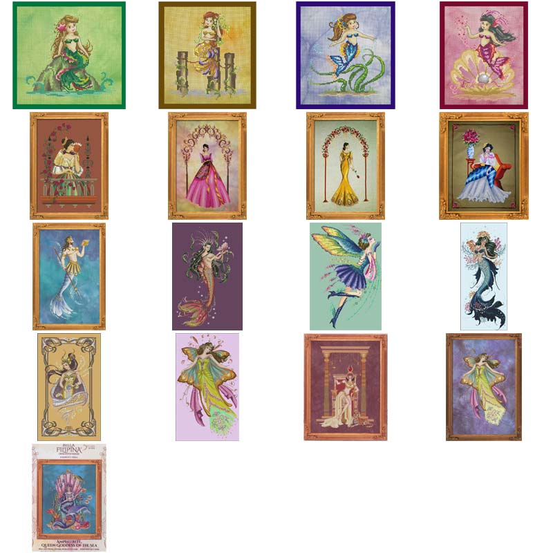 BF undersea goddess counted 16 - đánh giá và giá Embroidery Tas