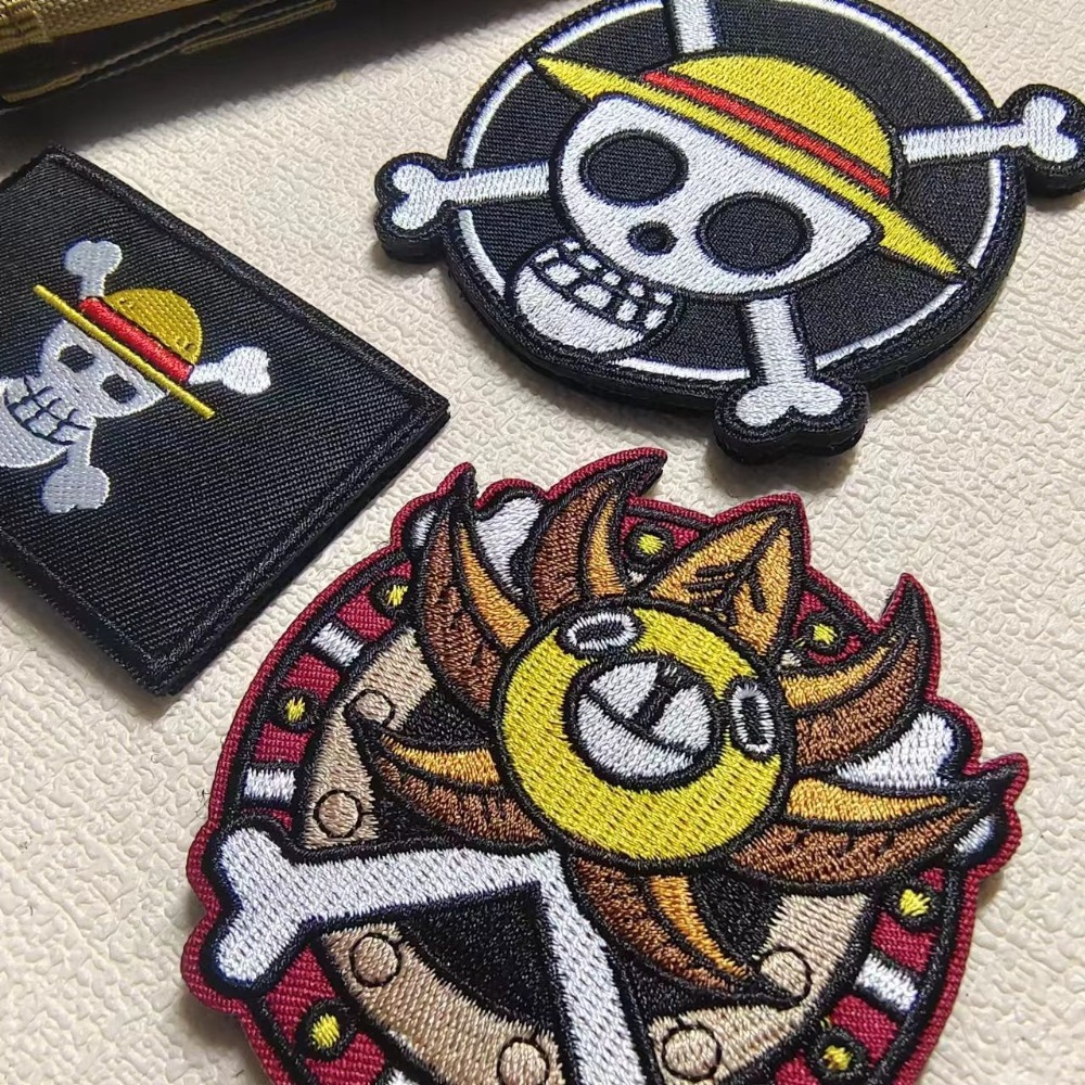 One Piece Cartoon sleeve patch - đánh giá và giá Embroidery Patches
