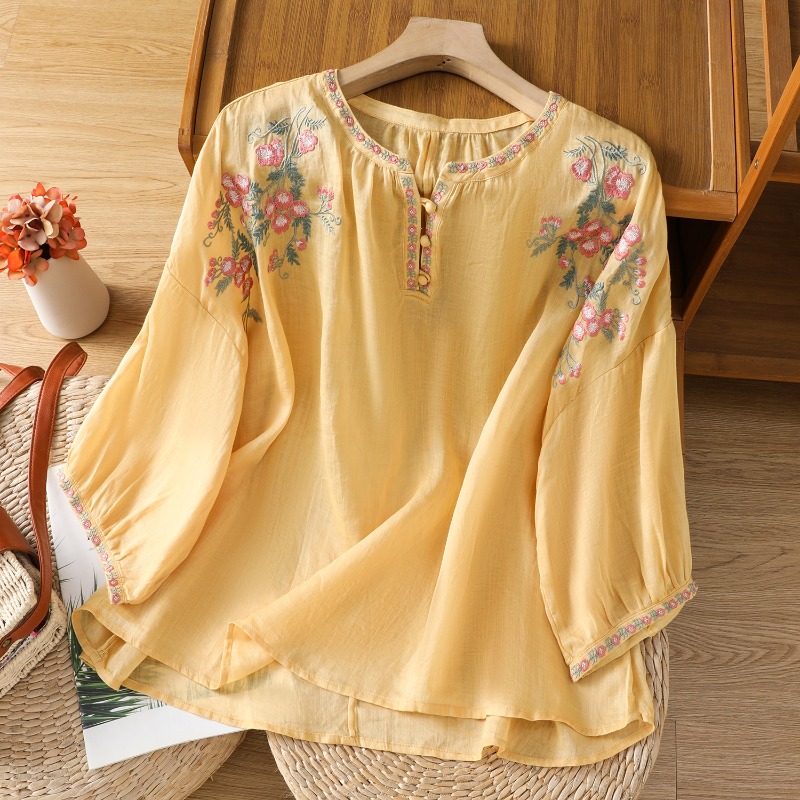 Chinese Style Women's Clothing - đánh giá và giá Embroidery On Shirt