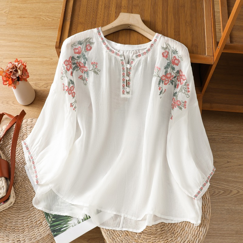 Chinese Style Women's Clothing - đánh giá và giá Embroidery On Shirt