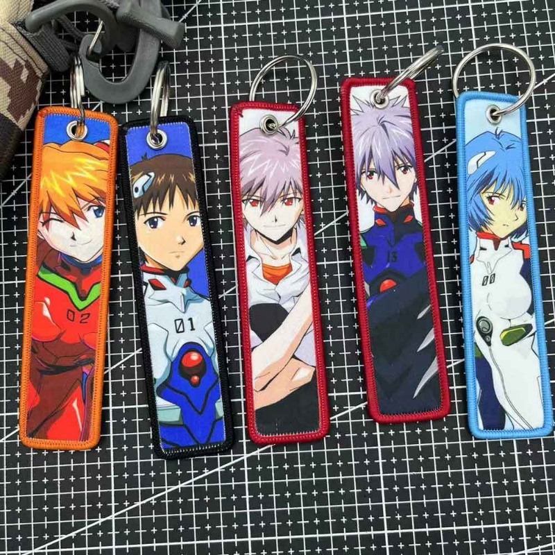 Evangelion Keychain Anime Embr - đánh giá và giá Embroidery Ring
