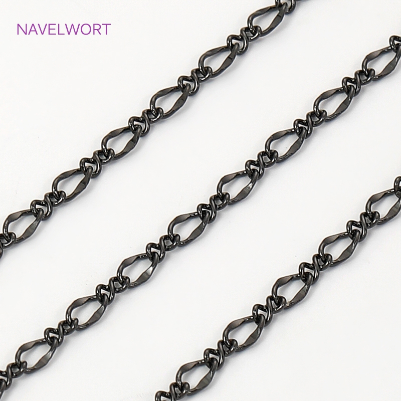 Black Color Oval Thin Chains F - đánh giá và giá Embroidery Artwork