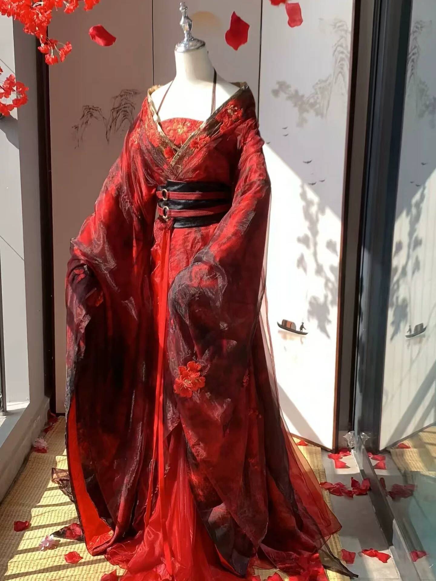 New Datura Red Hanfu Women Anc - đánh giá và giá Embroidery Red