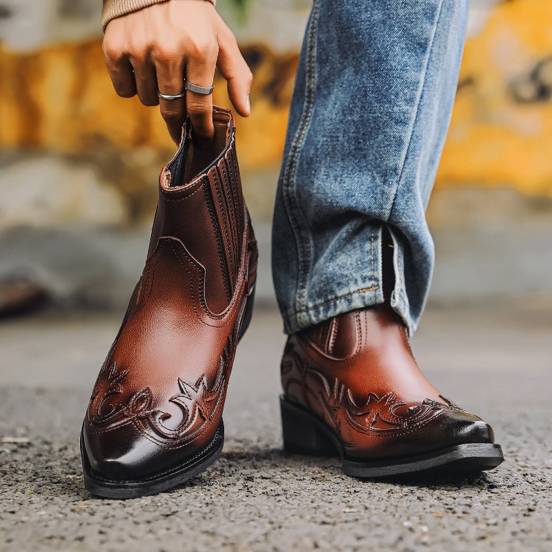 Mens Western Cowboy Boots Hand - đánh giá và giá Embroidery Designer