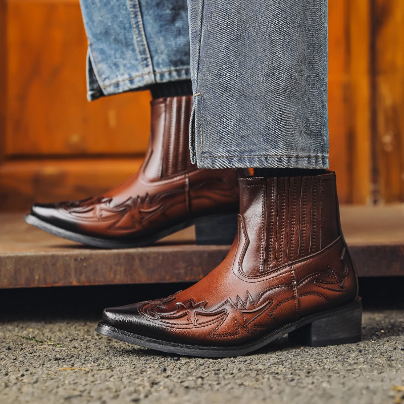 Mens Western Cowboy Boots Hand - đánh giá và giá Embroidery Designer