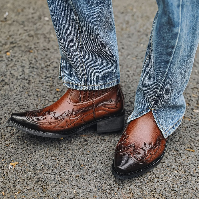 Mens Western Cowboy Boots Hand - đánh giá và giá Embroidery Designer