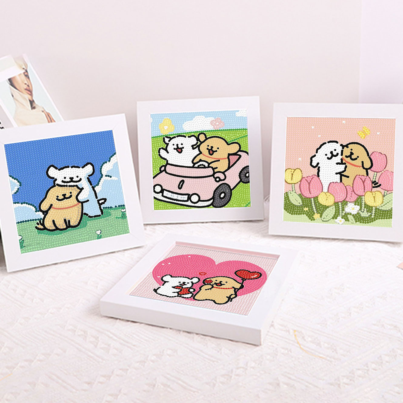Cartoon Line Puppy Crystal Dia - đánh giá và giá Embroidery Frame