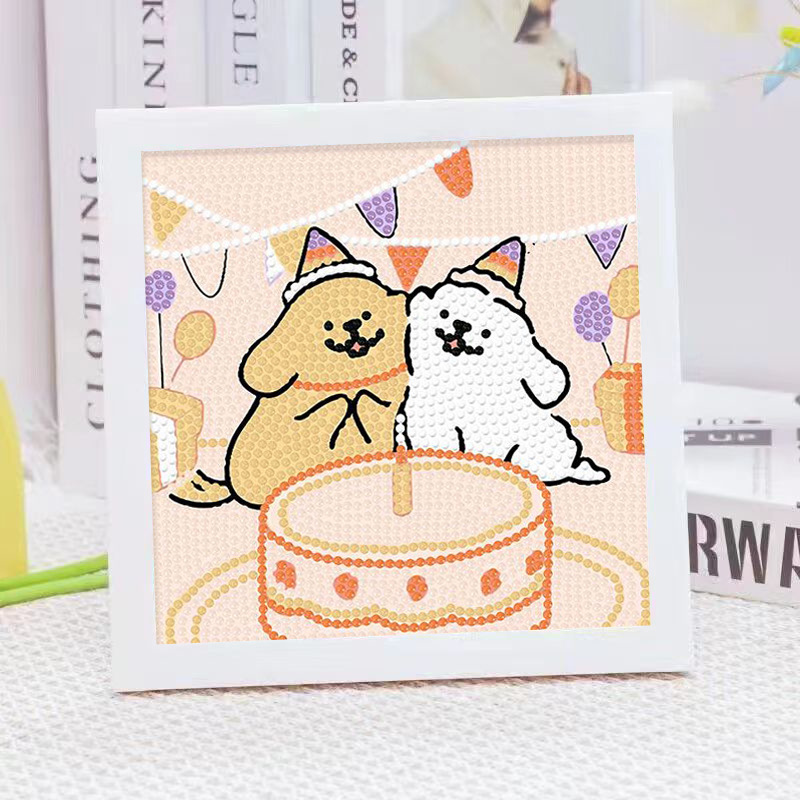 Cartoon Line Puppy Crystal Dia - đánh giá và giá Embroidery Frame