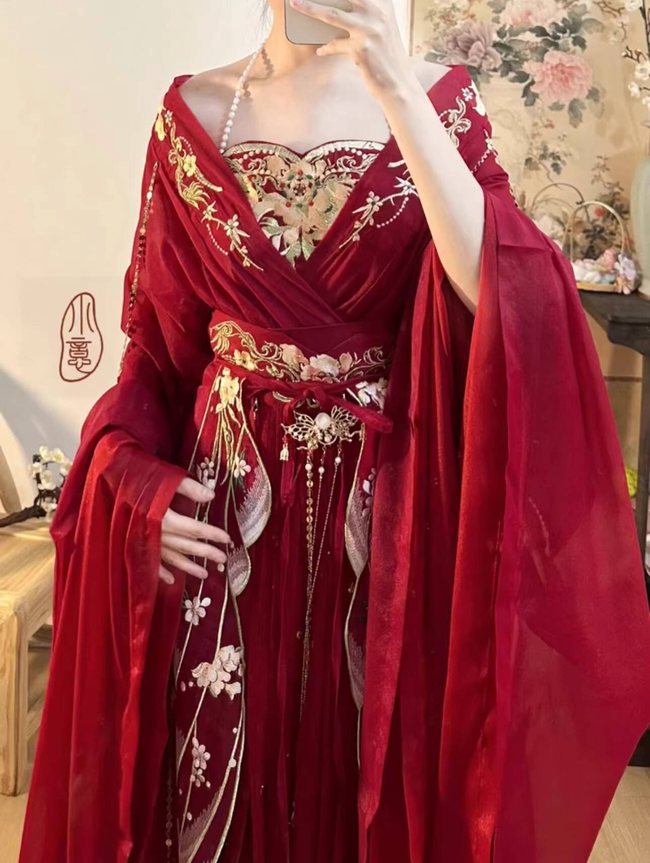 2025 hot Guofeng Goddess Of Fl - đánh giá và giá Embroidery Red