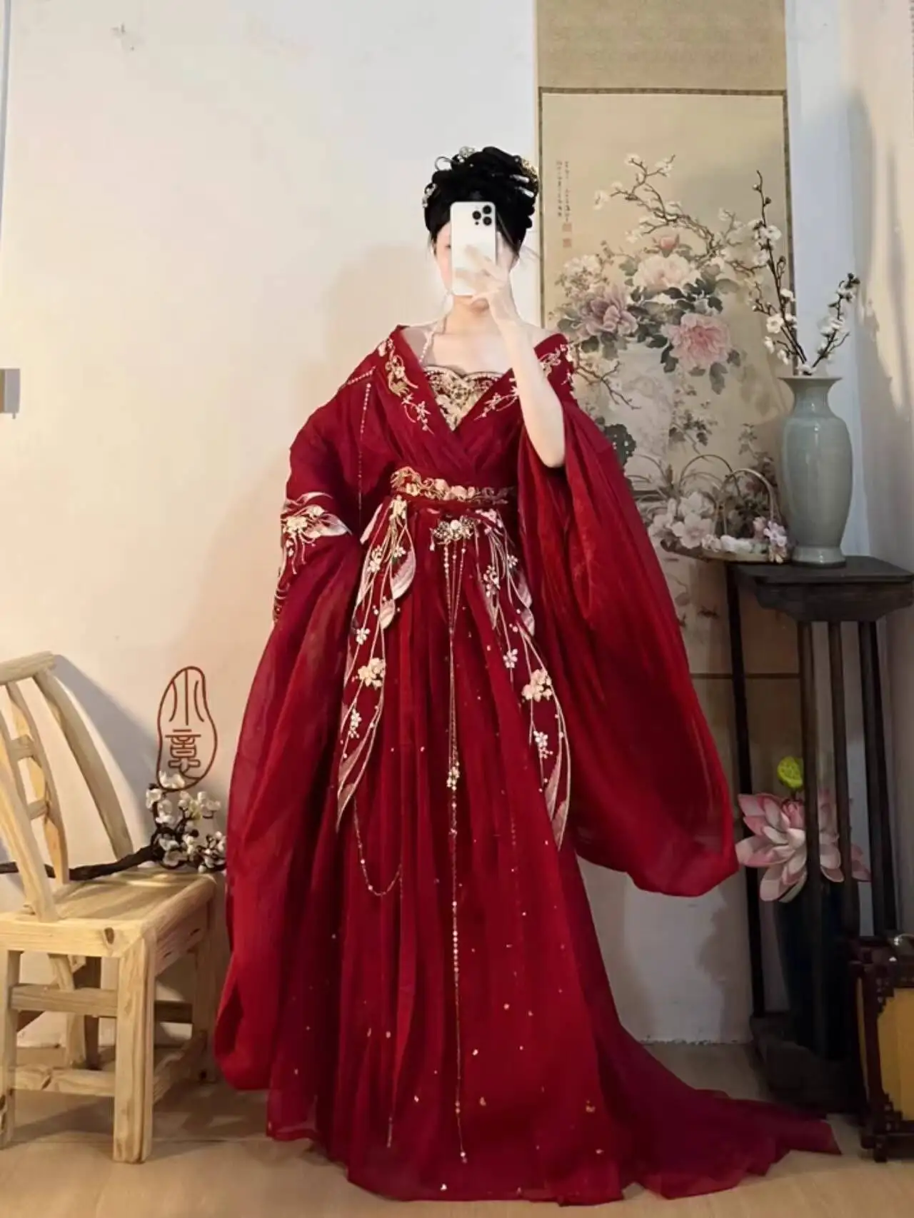 2025 hot Guofeng Goddess Of Fl - đánh giá và giá Embroidery Red