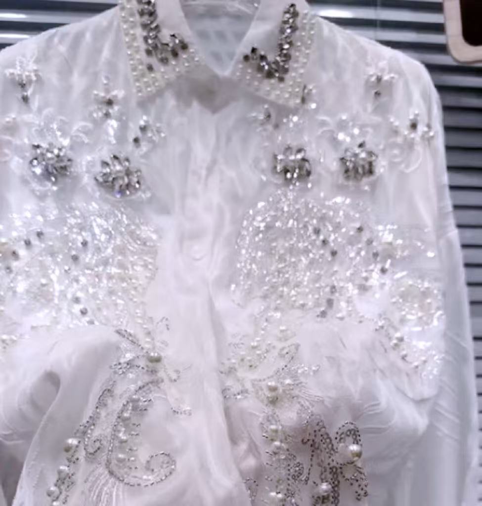 New In Sparkle Pearls Beaded D - đánh giá và giá Embroidery On Shirt