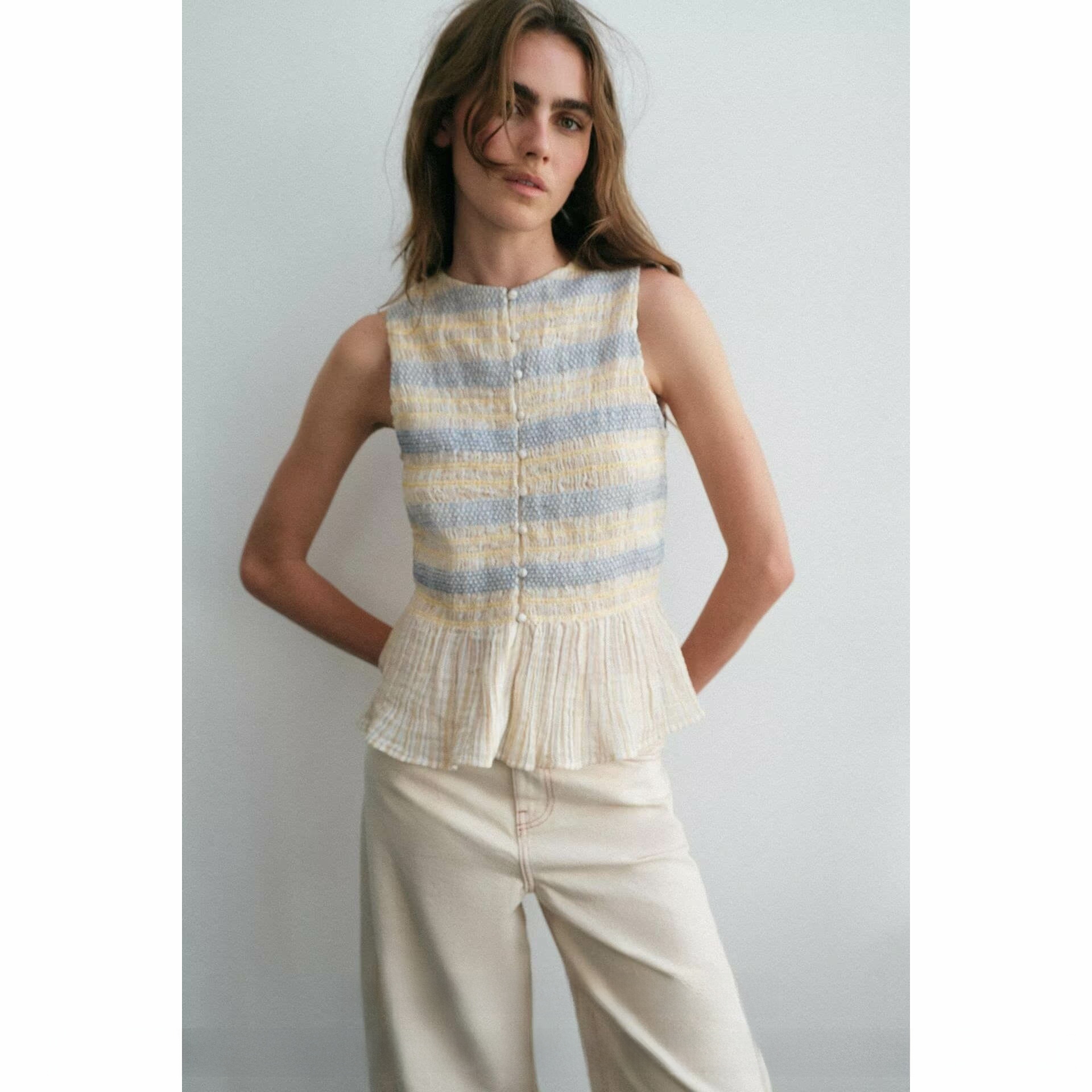 Slim Fit round Neck Sleeveless - đánh giá và giá Embroidery Premium