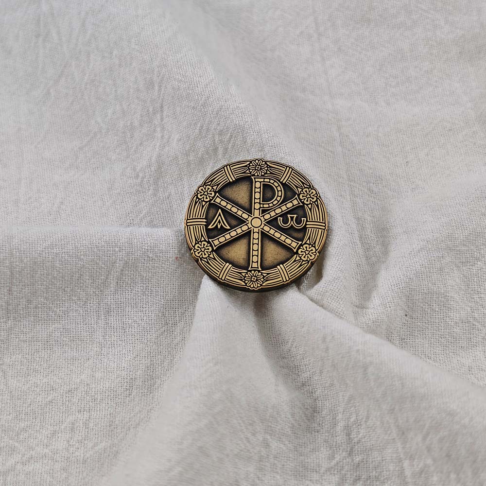 Christian Chi Rho Brooch Gold  - đánh giá và giá Embroidery Alpha