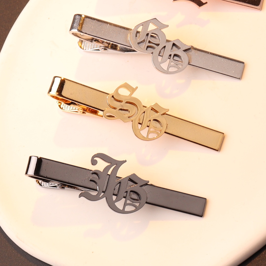 Custom Name Initials Tie Clip  - đánh giá và giá Embroidery Knot