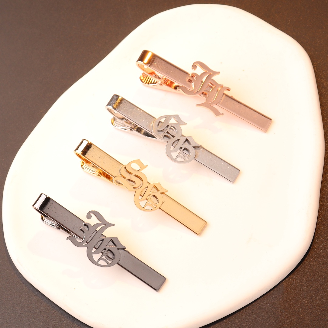 Custom Name Initials Tie Clip  - đánh giá và giá Embroidery Knot