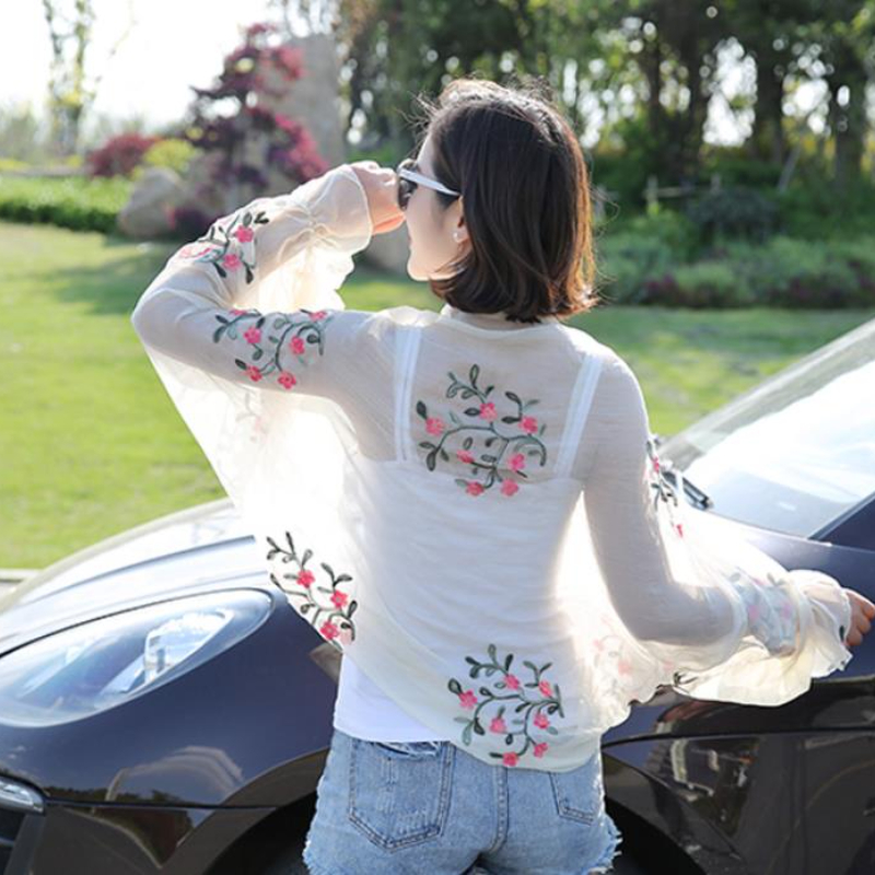 2025 Summer New Women Long Cas - đánh giá và giá Embroidery On Shirt