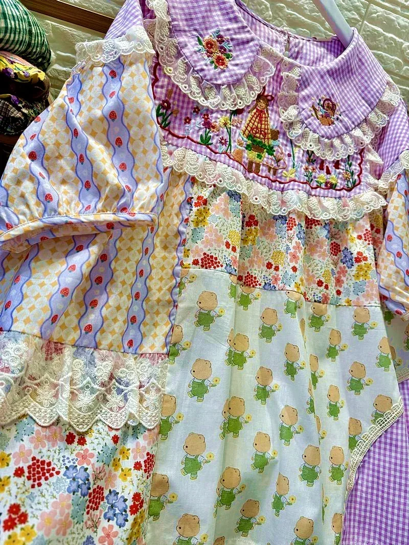 Vintage Sweet Cotton Patchwork - đánh giá và giá Embroidery On Shirt