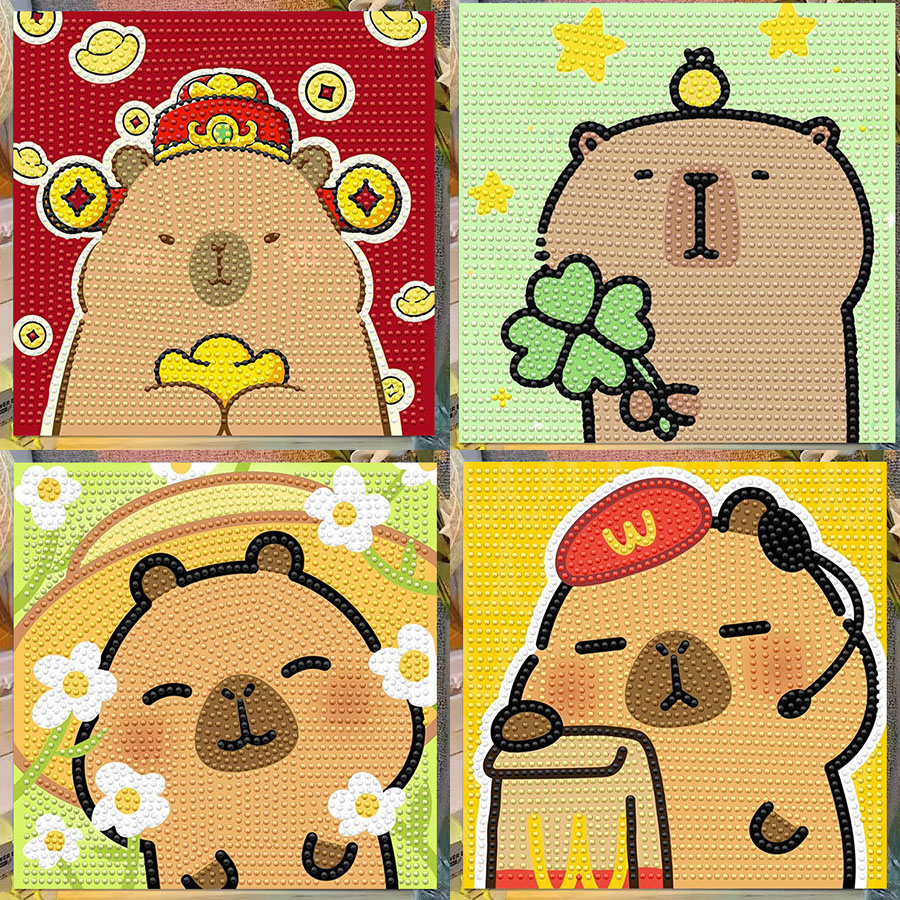 Cartoon Capibala Crystal Diamo - đánh giá và giá Embroidery Frame