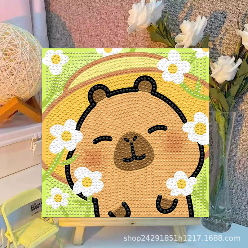 Cartoon Capibala Crystal Diamo - đánh giá và giá Embroidery Frame