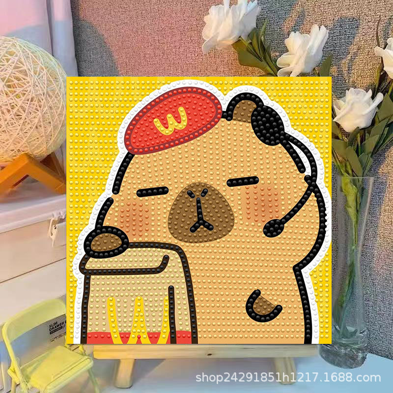 Cartoon Capibala Crystal Diamo - đánh giá và giá Embroidery Frame