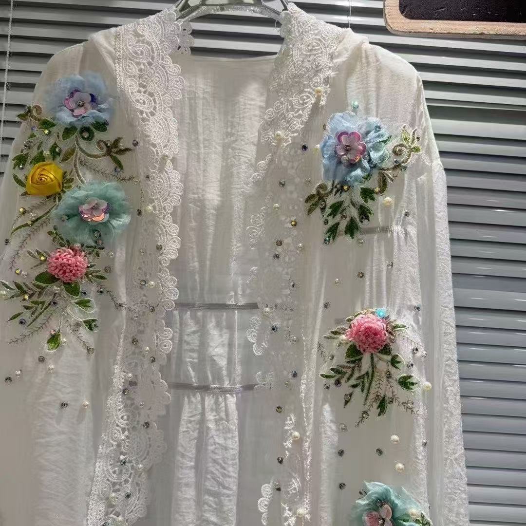 Breathable Cotton Blended Whit - đánh giá và giá Embroidery On Shirt